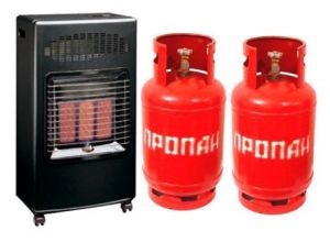 Керамический инфракрасный газовый обогреватель Bartolini Pullover I + 2 баллона 27 л.